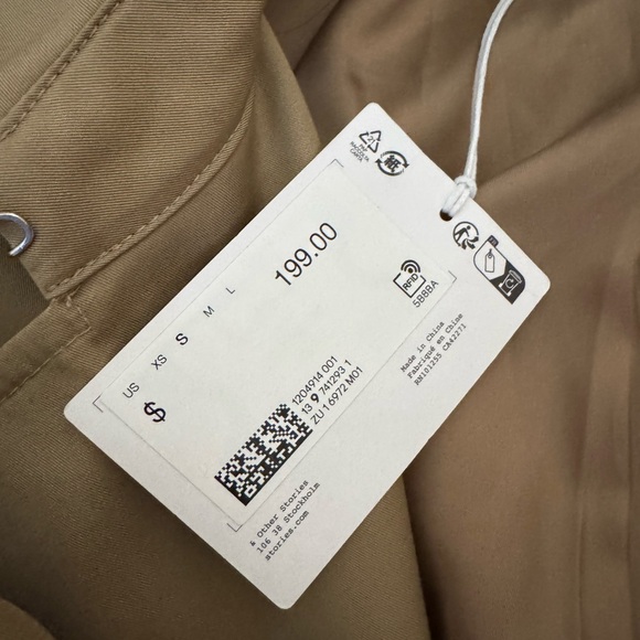 NWT - &Other Stories Cropped Trenchcoat - size small - Picture 4 of 6
